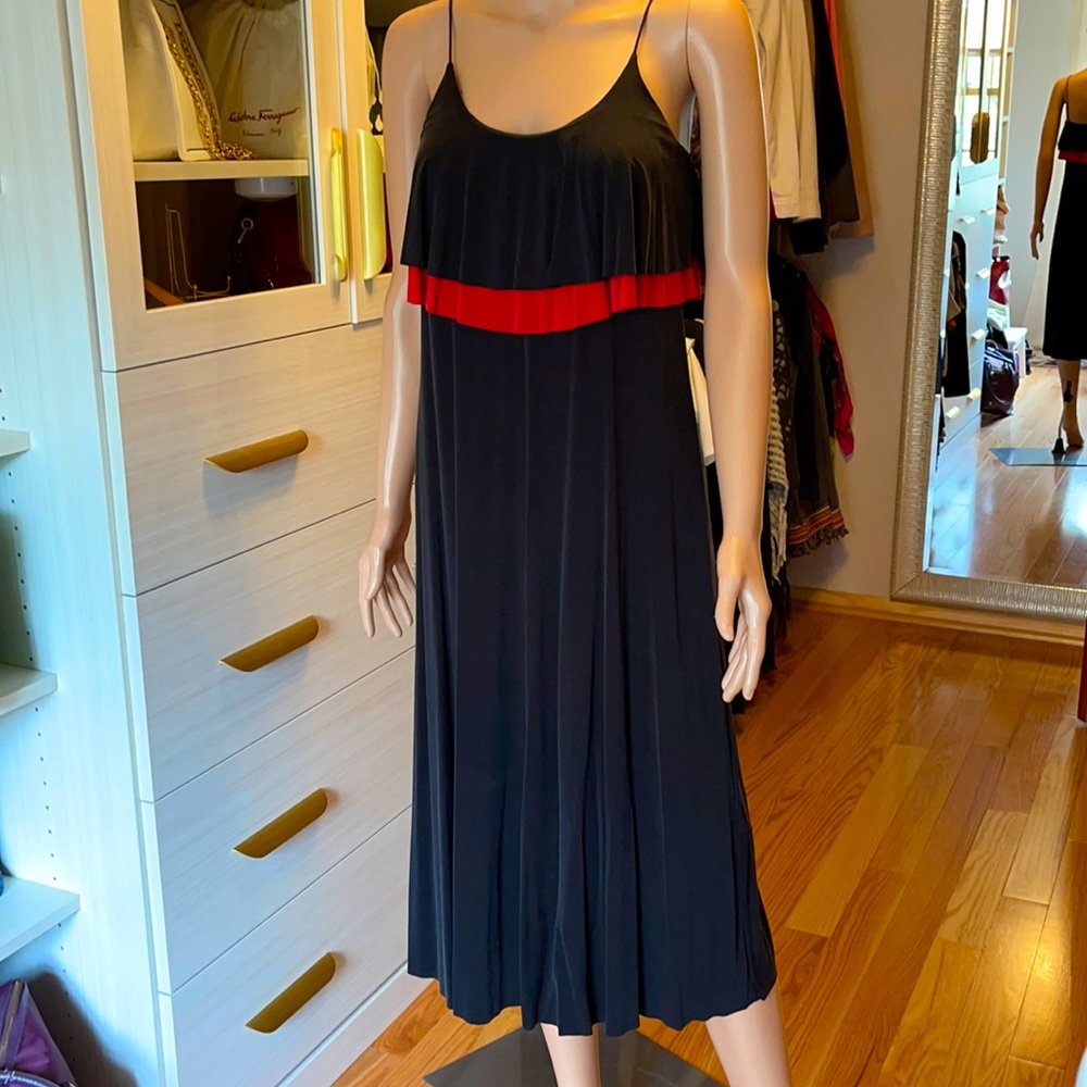 NOWT. Spaghetti Straps MIDI DRESS
